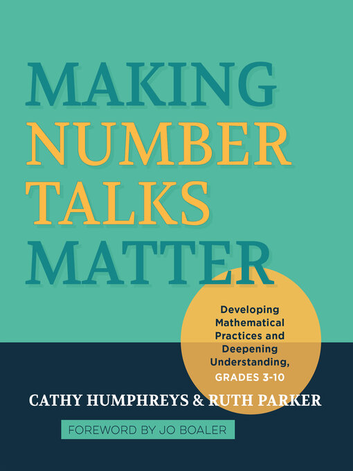 Cover image for Making Number Talks Matter